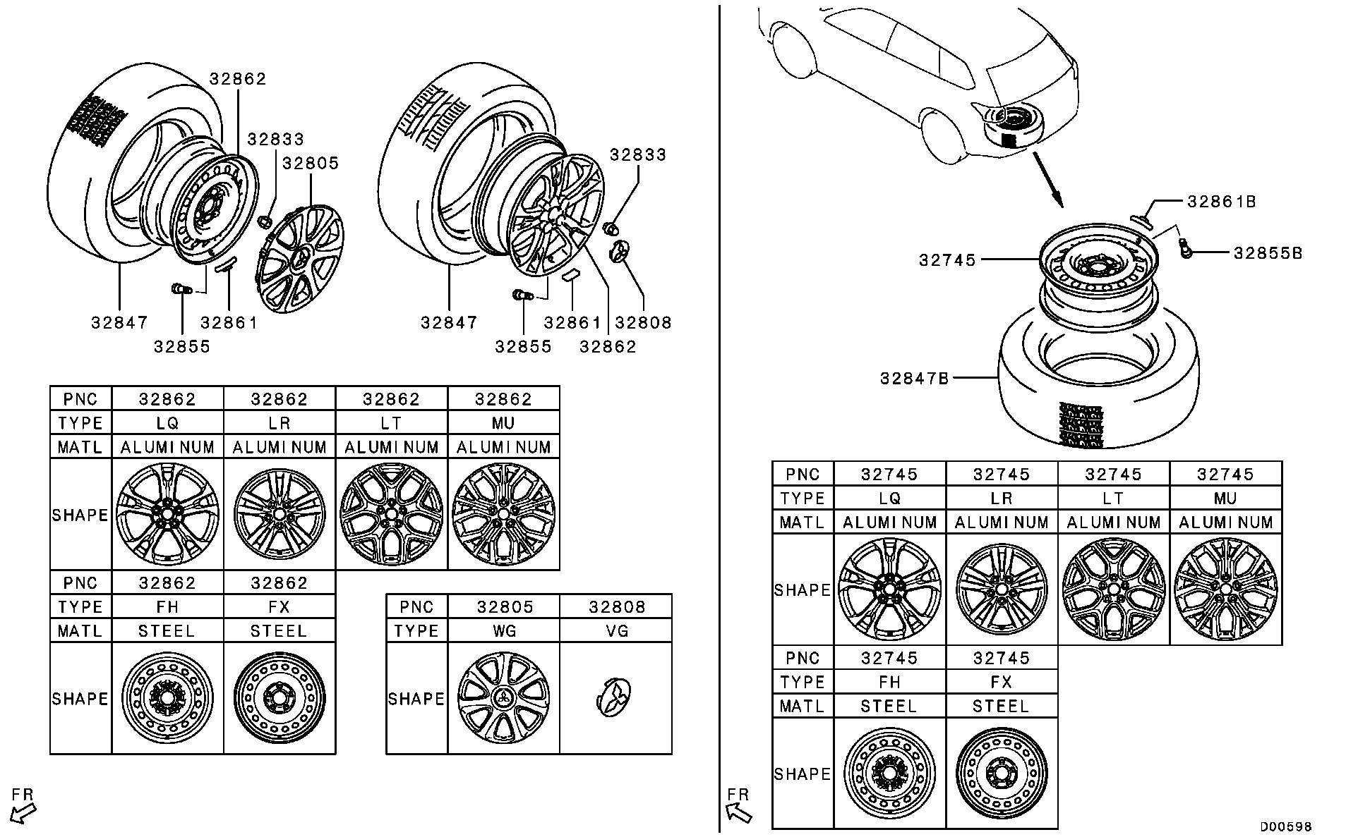 Mitsubishi 3880A007 - Гайка крепления колеса onlydrive.pro