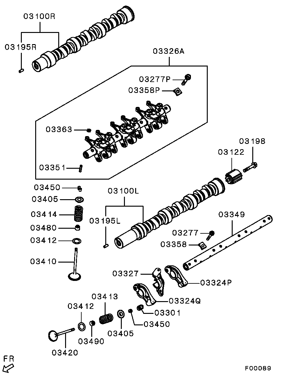 Mitsubishi MD30 7342 - Tarpiklis, vožtuvo šerdis onlydrive.pro