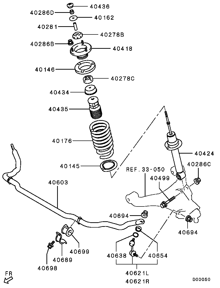 Chrysler MR491950 - Top Strut Mounting onlydrive.pro