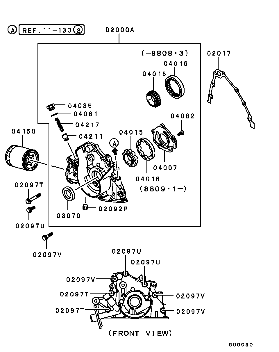 Mitsubishi MD03 1805 - Масляный фильтр onlydrive.pro