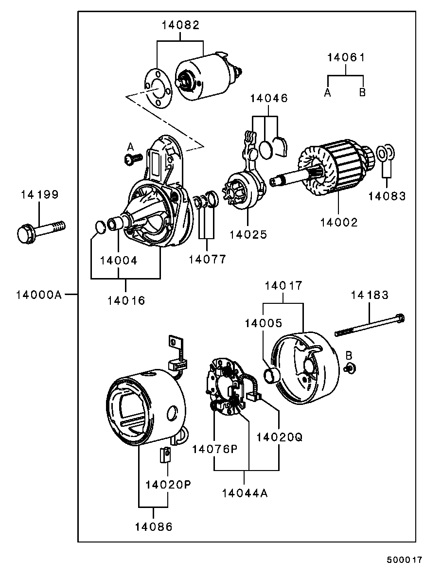 Mitsubishi MD 162836 - Starter onlydrive.pro