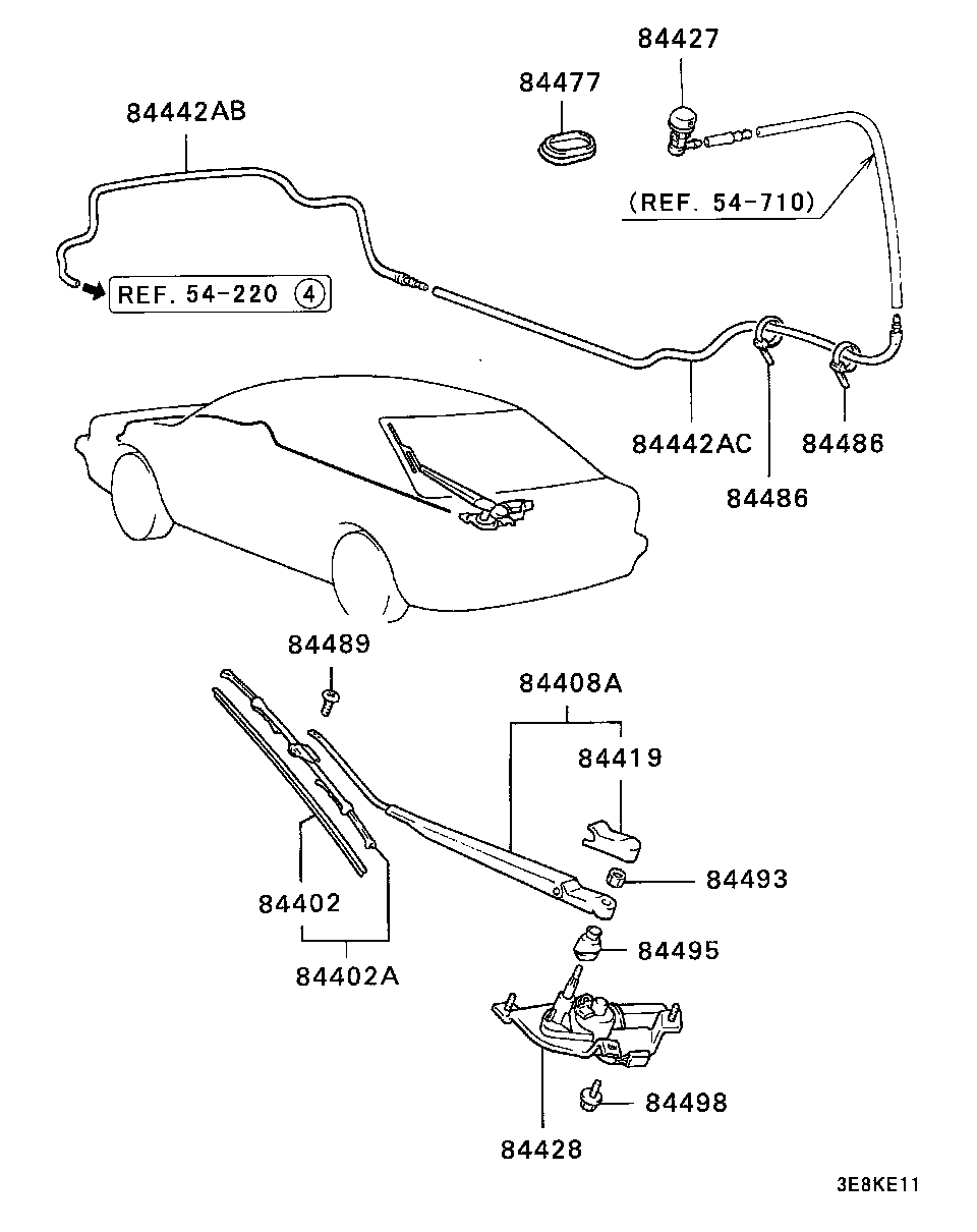 Mitsubishi MB622355 - Klaasipuhastaja kumm onlydrive.pro