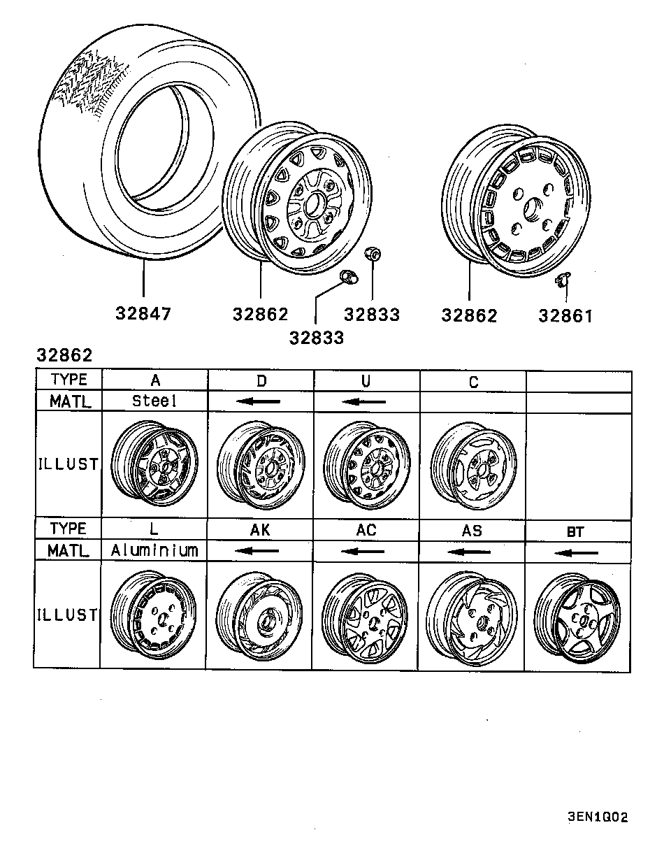 Mitsubishi MA103087 - Pyörän mutteri onlydrive.pro