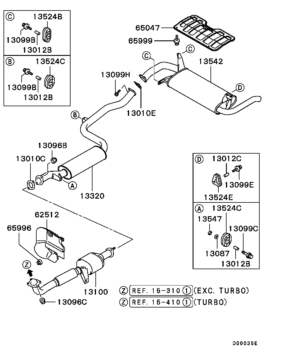 Mitsubishi MR355121 - Tihend, heitgaasitoru onlydrive.pro