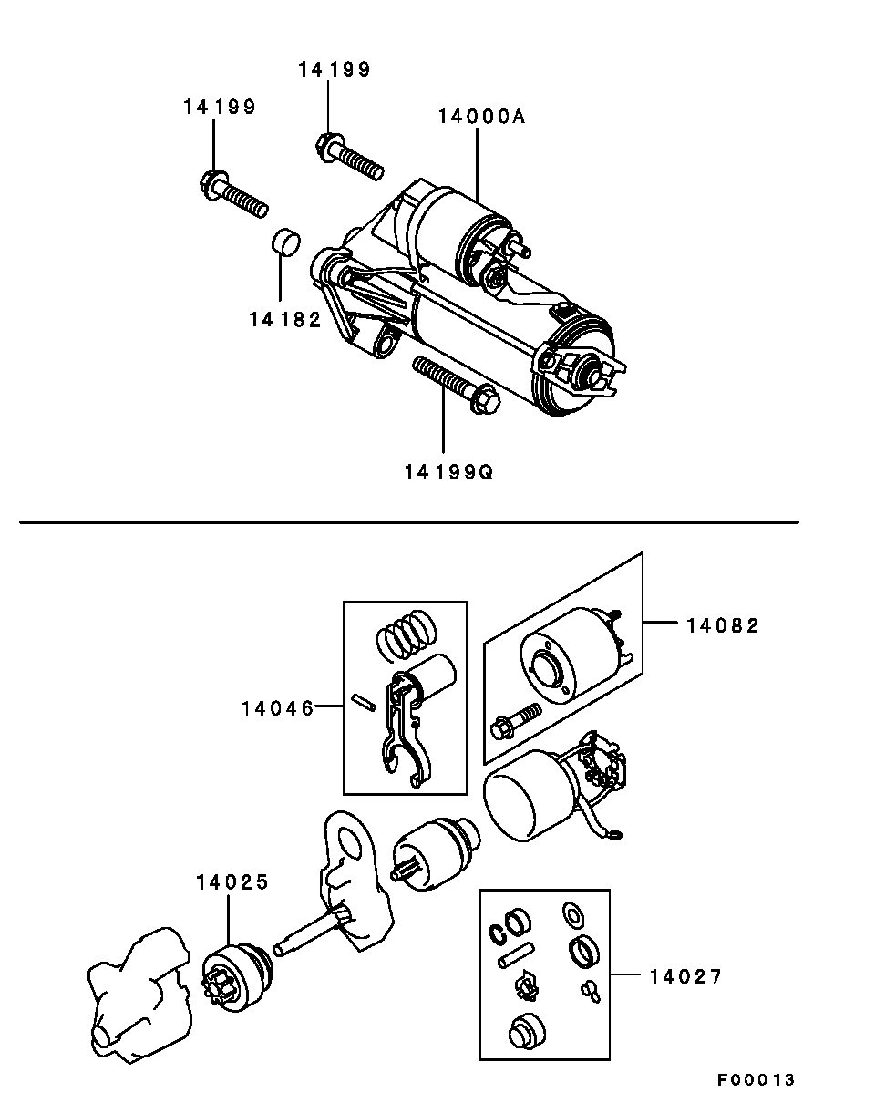 Mitsubishi 1810A048 - Starteris onlydrive.pro