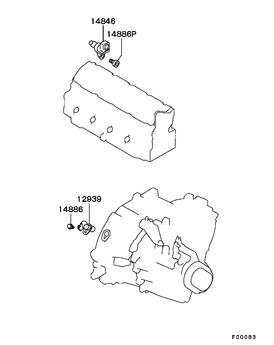 Mitsubishi M-883794 - Датчик импульсов, коленвал onlydrive.pro