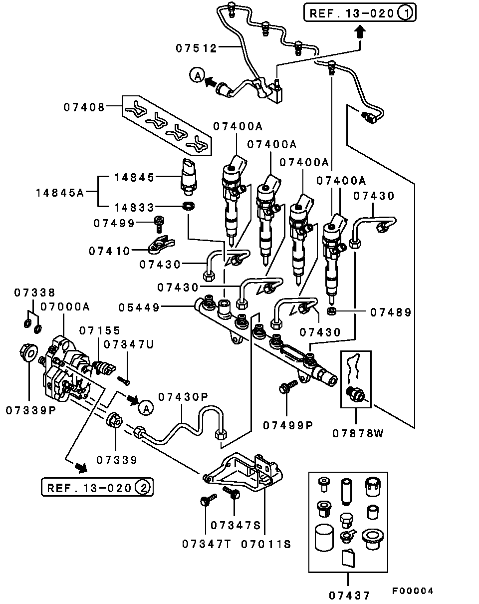 Mitsubishi M889414 - Blīvgredzens, Iesmidzināšanas sprausla onlydrive.pro