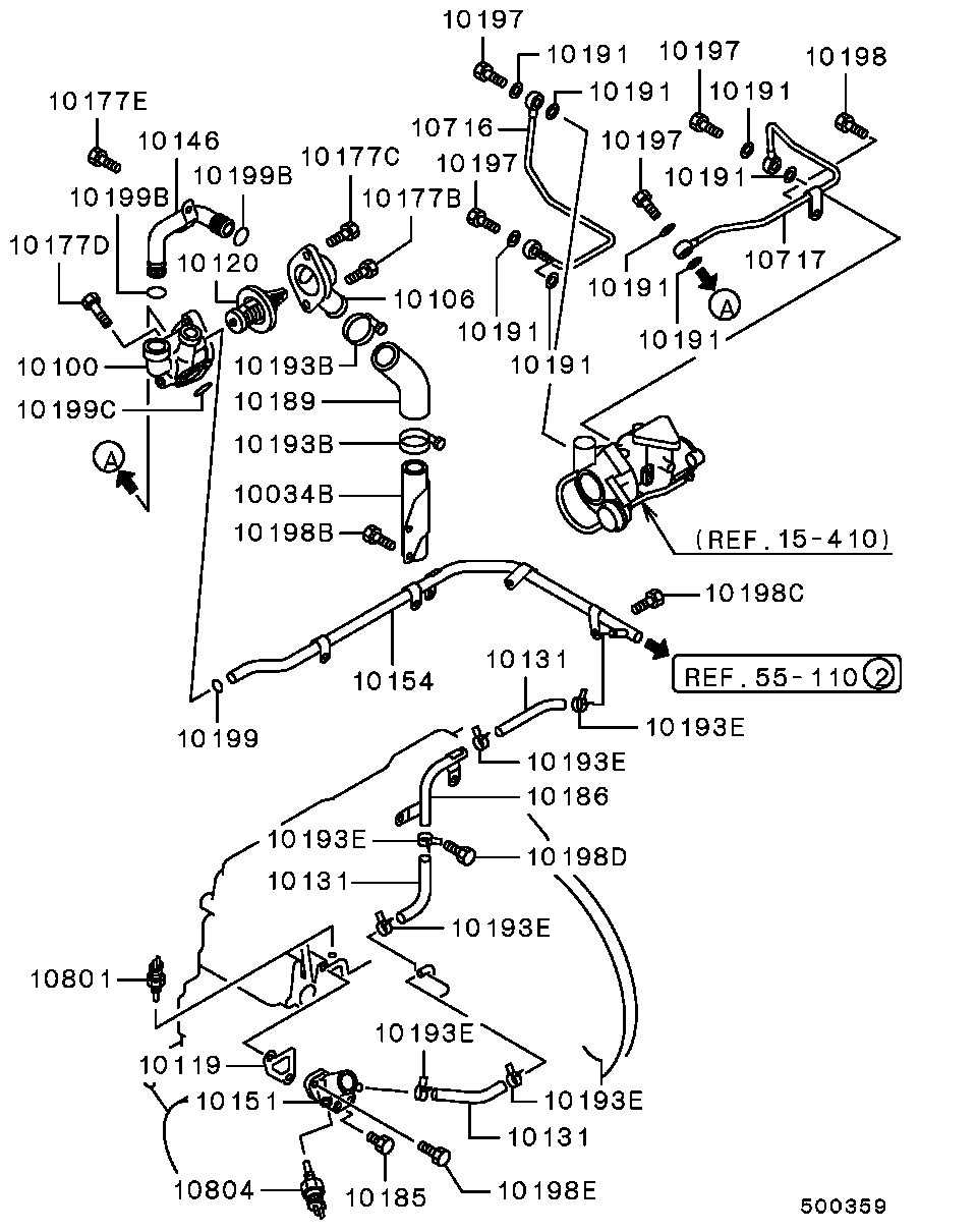 Mitsubishi MD050214 - Siuntimo blokas, aušinimo skysčio temperatūra onlydrive.pro