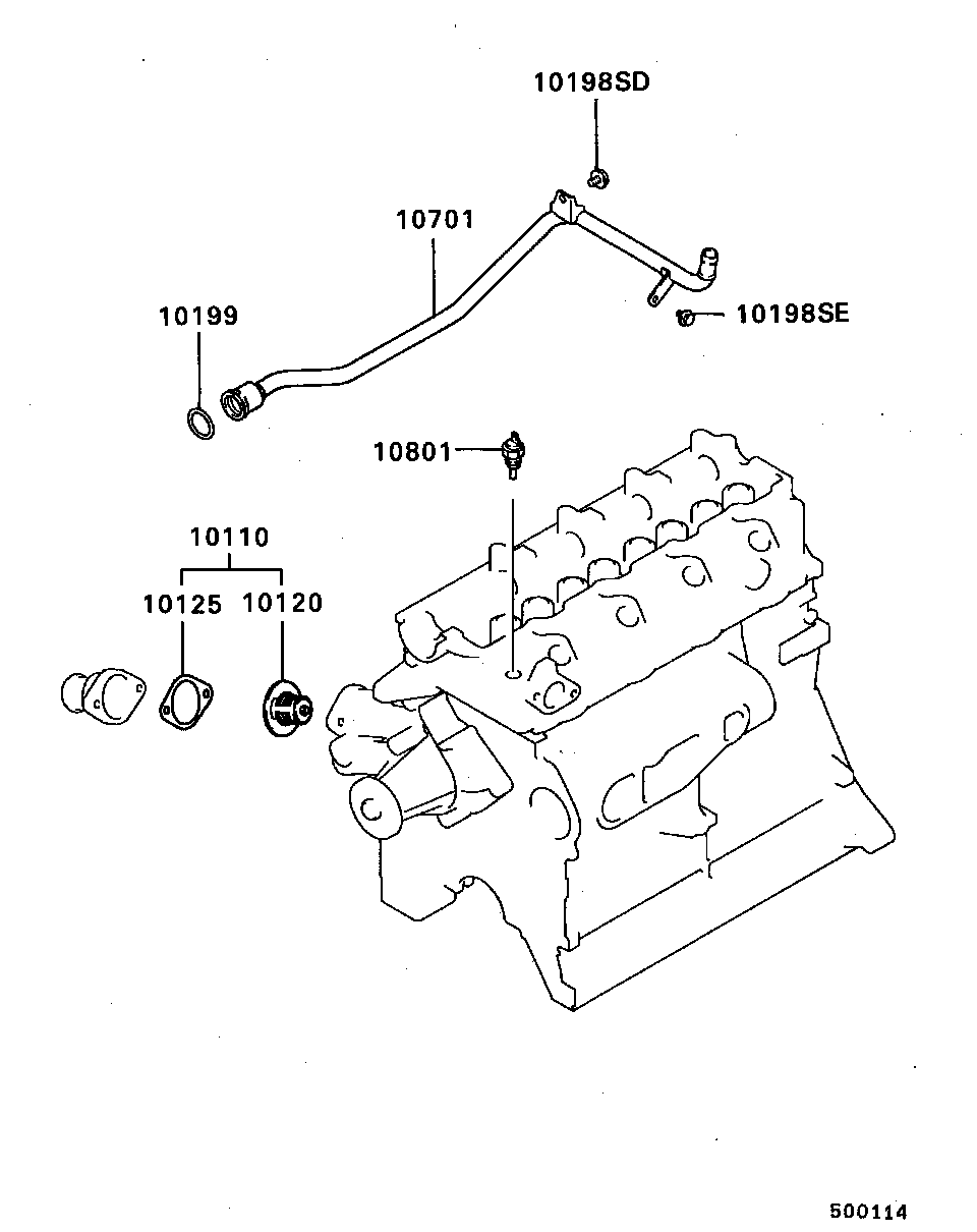 Mitsubishi MD094120 - Termostaatti, jäähdytysneste onlydrive.pro