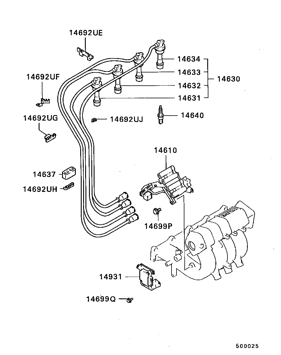 Mitsubishi MS 851 234 - Spark Plug onlydrive.pro