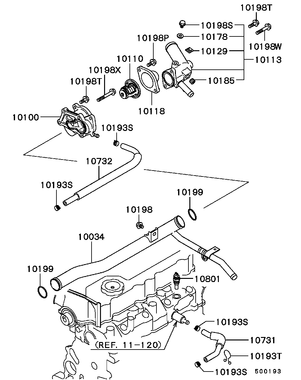 Mitsubishi MD175746 - Termostats, Dzesēšanas šķidrums onlydrive.pro