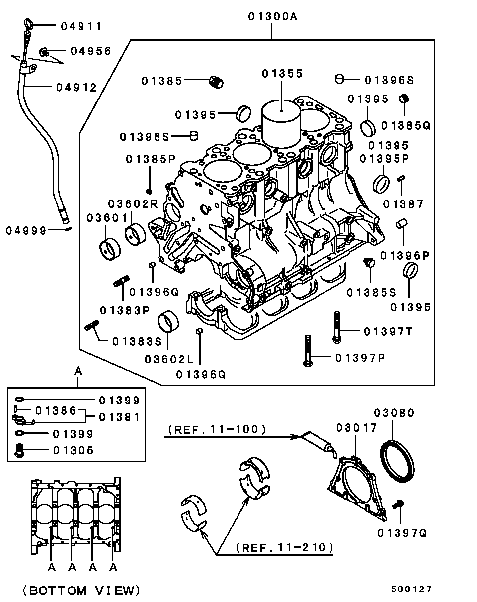 Mitsubishi MD174940 - Engine - cylinder block: 01 pcs. onlydrive.pro