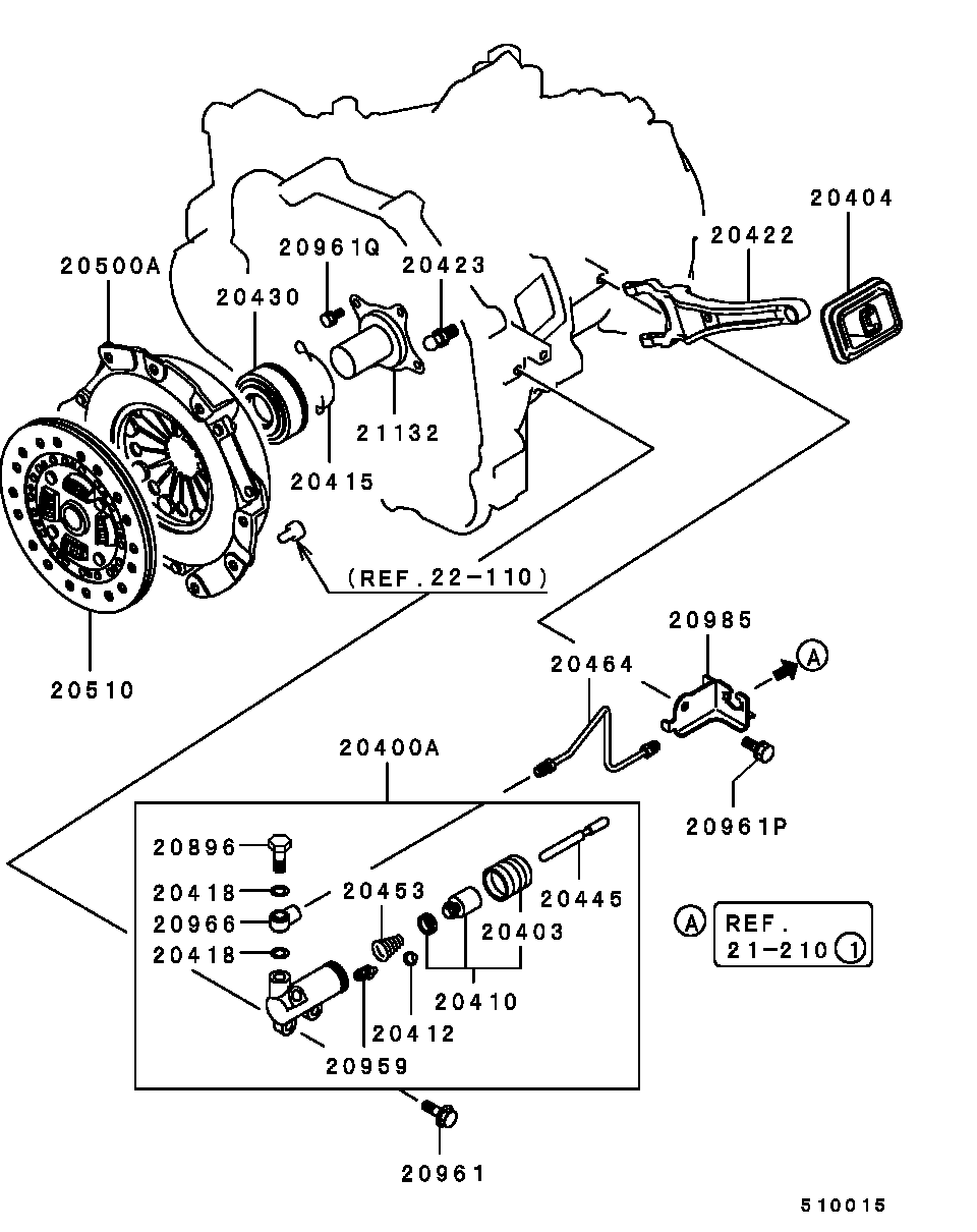 Mitsubishi MD722744 - Survelaager onlydrive.pro