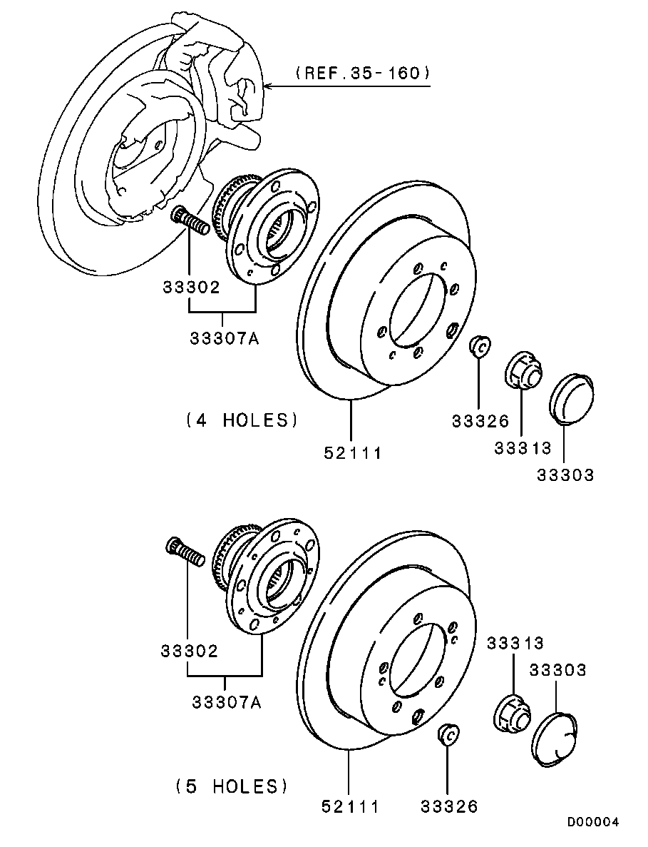 Mitsubishi MR527452 - Bearing Kit, wheel hub onlydrive.pro