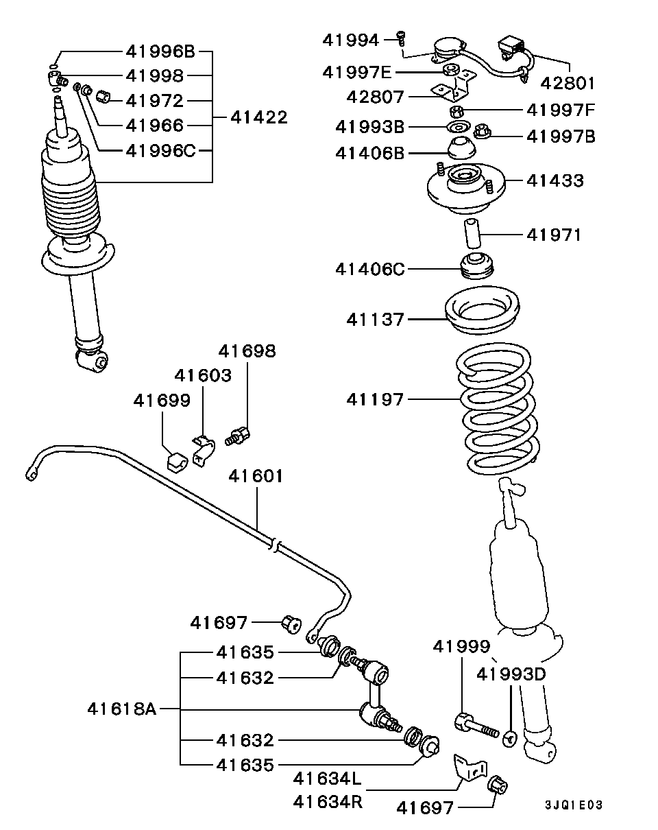 Mitsubishi MB631890 - Stabilisaator,Stabilisaator onlydrive.pro