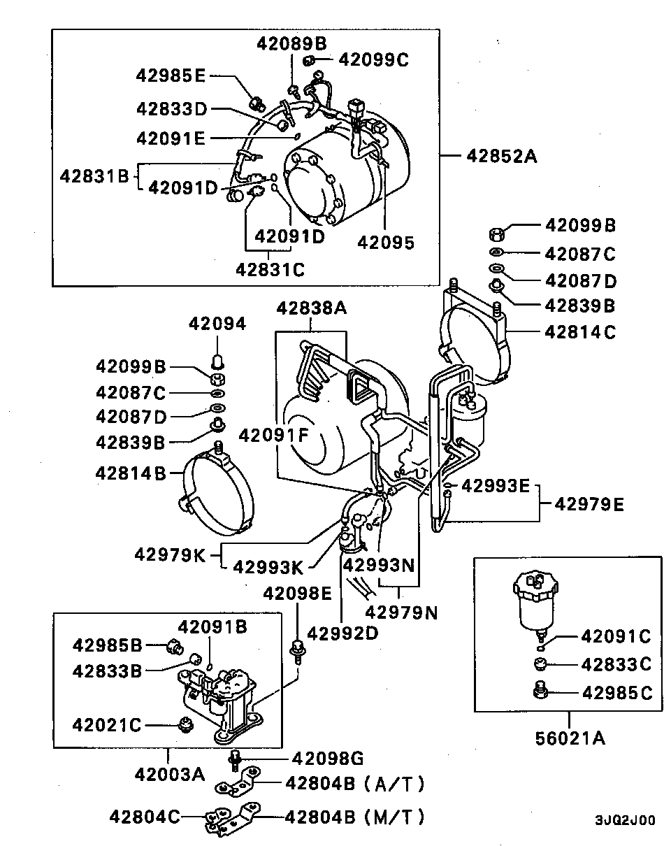 Mitsubishi MF240052 - Skrūve, Izplūdes sistēma onlydrive.pro