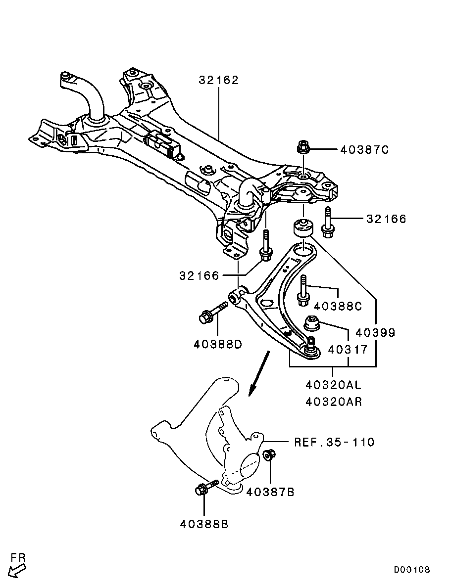 Mitsubishi 4013A279 - Track Control Arm onlydrive.pro