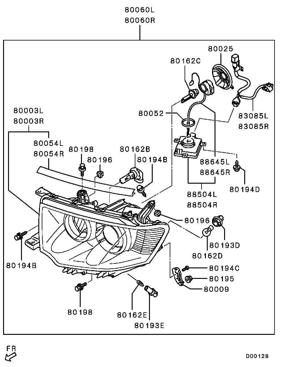 Mitsubishi MU820005 - Bulb, spotlight onlydrive.pro