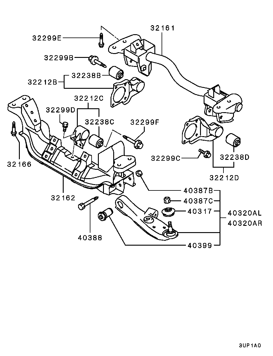 Mitsubishi MR566555 - Neatkarīgās balstiekārtas svira, Riteņa piekare onlydrive.pro