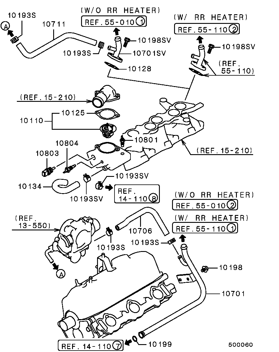 Mitsubishi MD972905 - Termostats, Dzesēšanas šķidrums onlydrive.pro