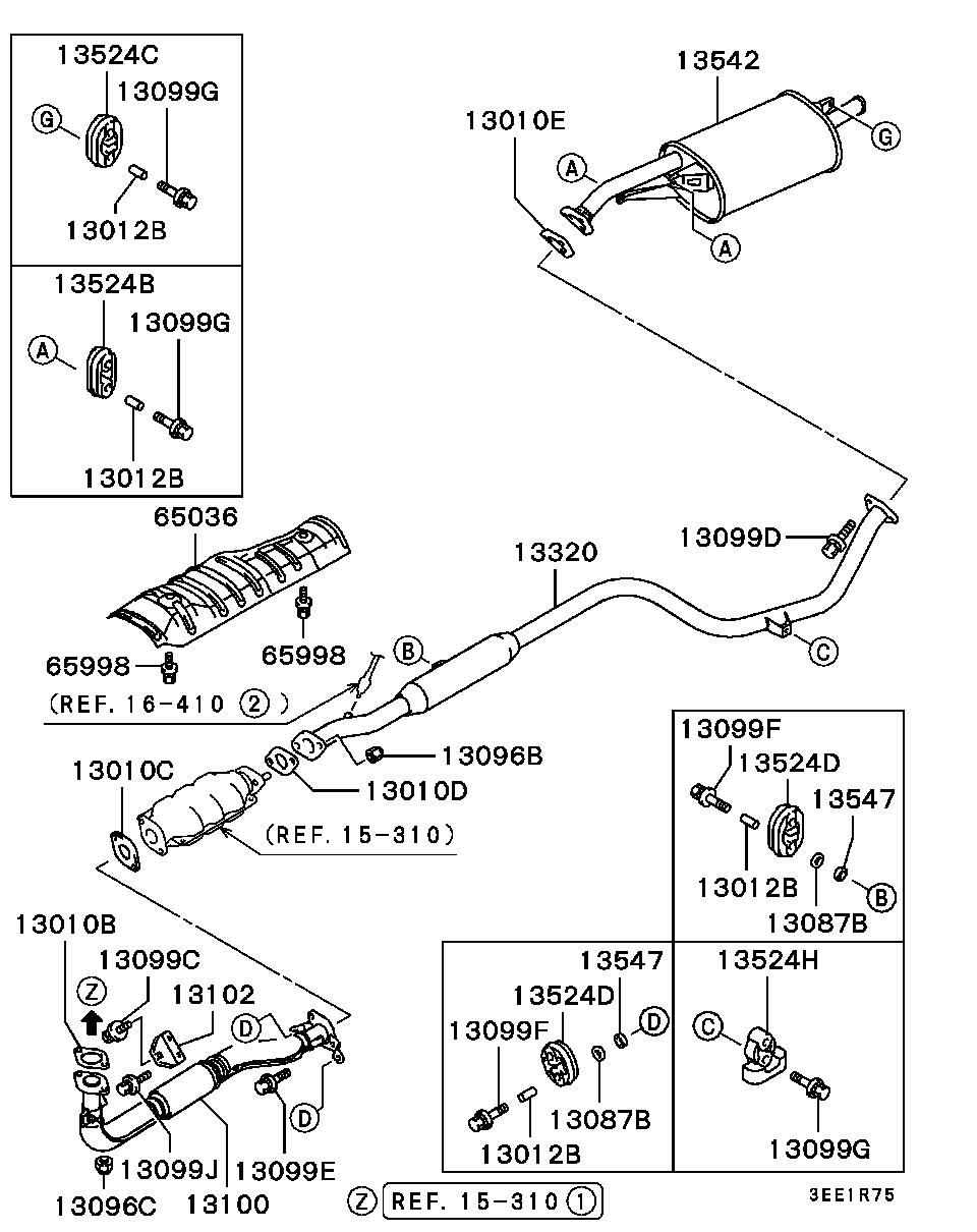 Mitsubishi MB612366 - Įvorė, stabilizatorius onlydrive.pro