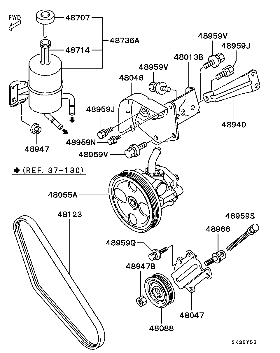 Mitsubishi MD185960 - Клиновой ремень, поперечные рёбра onlydrive.pro