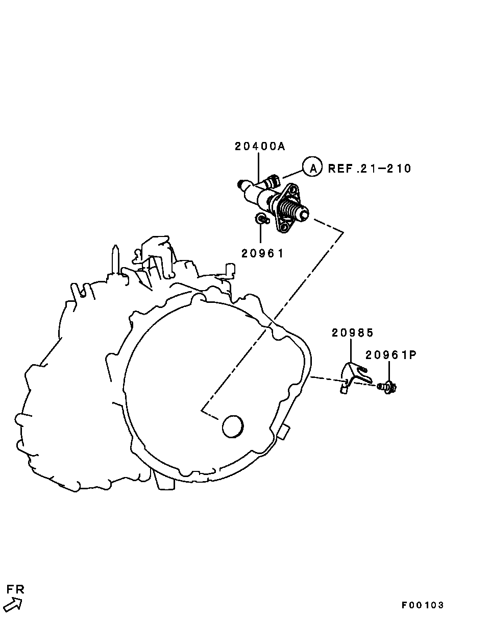 Mitsubishi MR980799 - Slave Cylinder, clutch onlydrive.pro