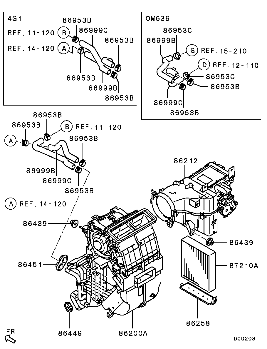 Mitsubishi MR 958017 - Filter, interior air onlydrive.pro