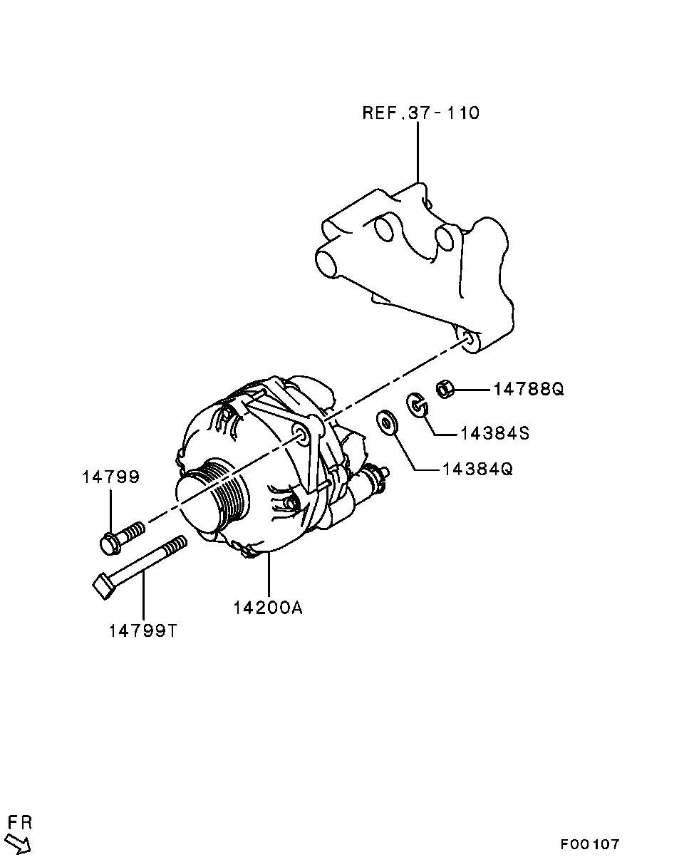 Mitsubishi 1800A053 - Alternator onlydrive.pro