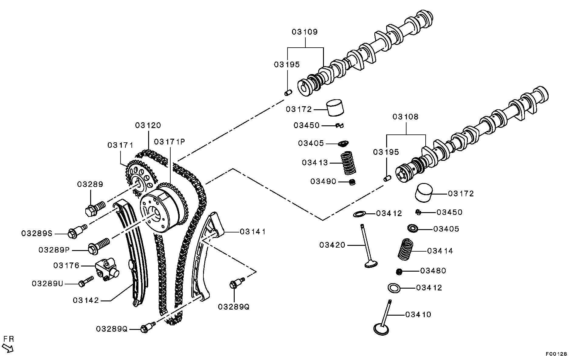 Mitsubishi 1140A046 - Timing Chain Kit onlydrive.pro