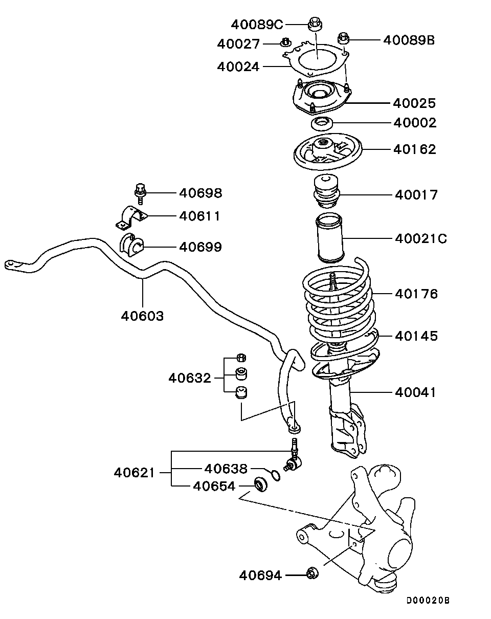 Mitsubishi MN101532 - Shock Absorber onlydrive.pro