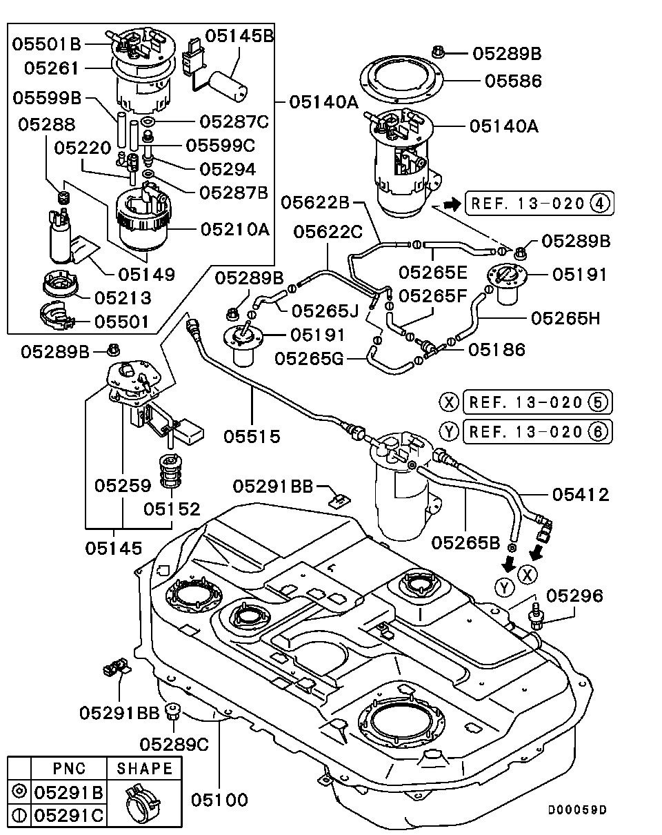 Mitsubishi MR514676 - Топливный фильтр onlydrive.pro