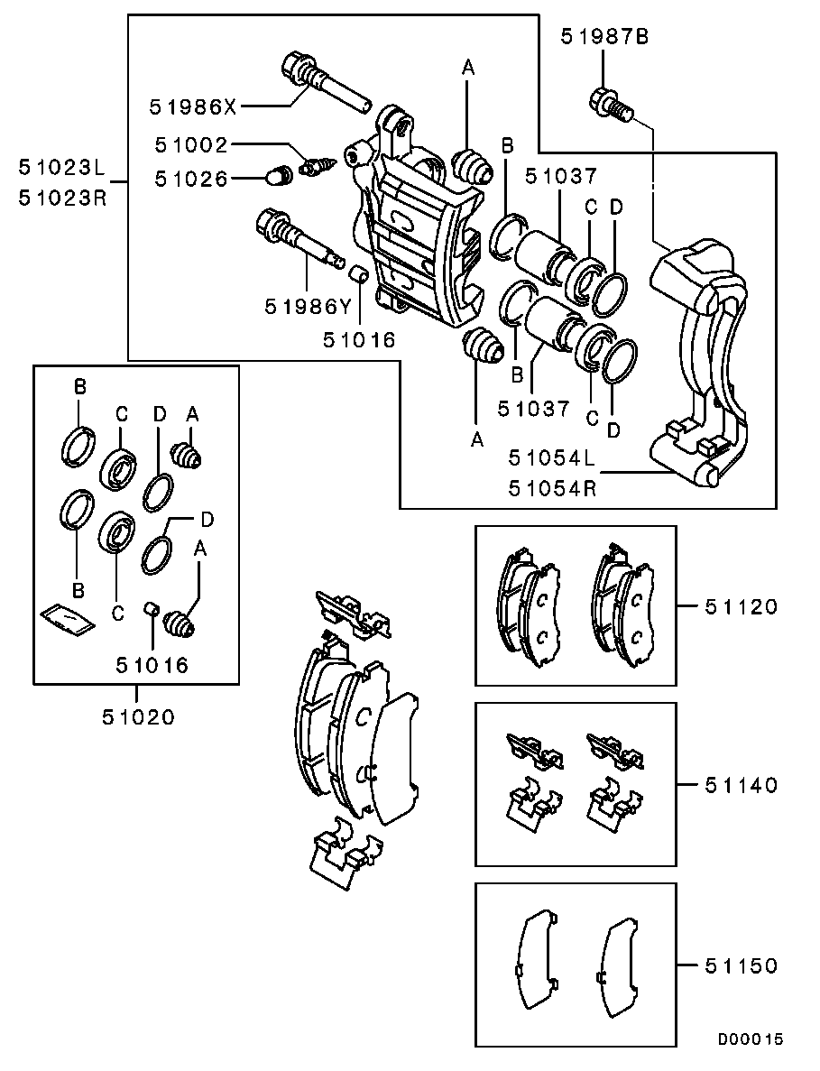 CITROËN MR370776 - Brake Caliper Axle Kit onlydrive.pro