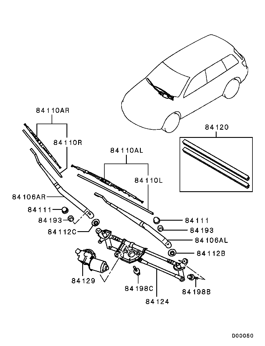 Mitsubishi MR275300 - Wiper Blade onlydrive.pro