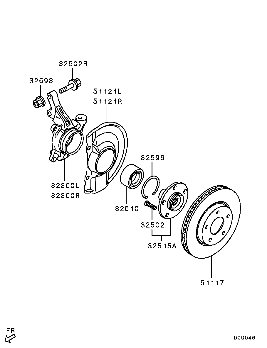 Mitsubishi MN116329 - Piduriketas onlydrive.pro