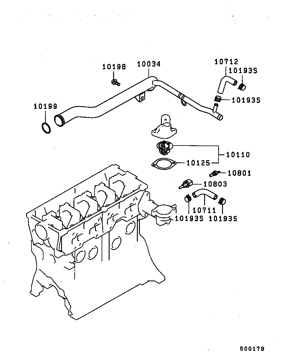 Subaru MD972903 - Termostaat,Jahutusvedelik onlydrive.pro