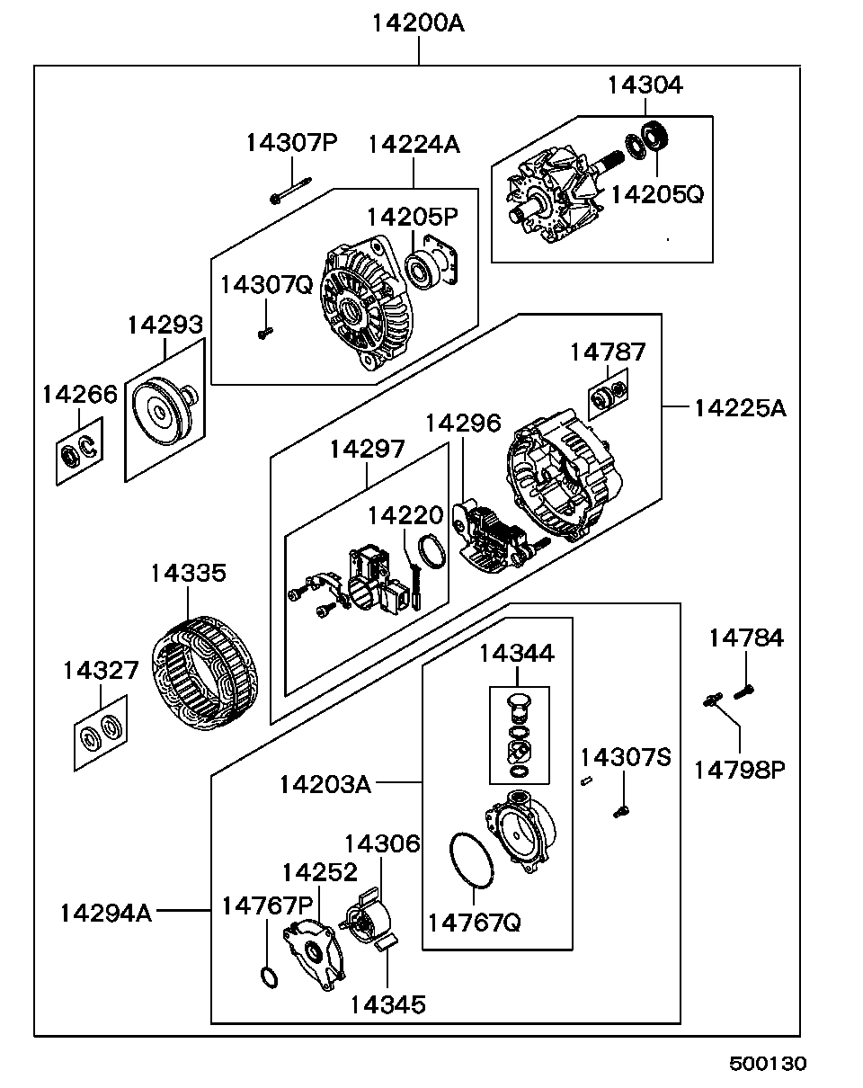 Mitsubishi MD619167 - Регулятор напряжения, генератор onlydrive.pro