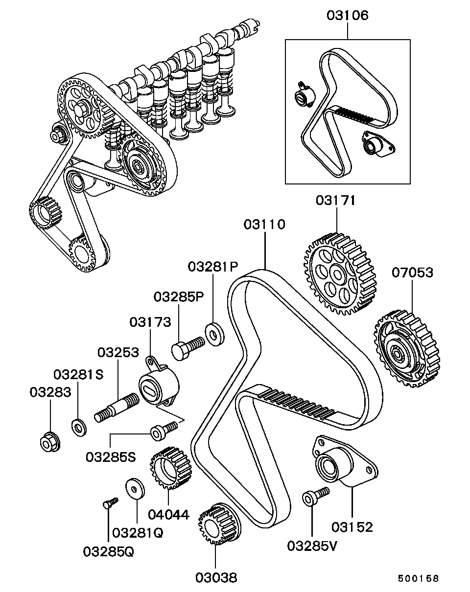 MAZDA M855992 - Deflection / Guide Pulley, timing belt onlydrive.pro