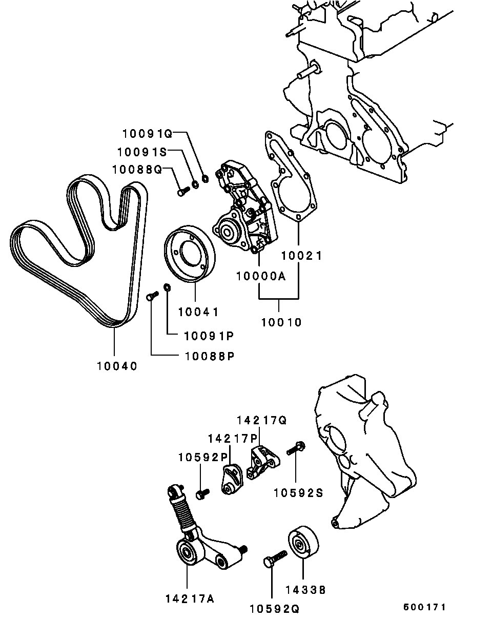 Mitsubishi M819189 - Ķīļrievu siksna onlydrive.pro