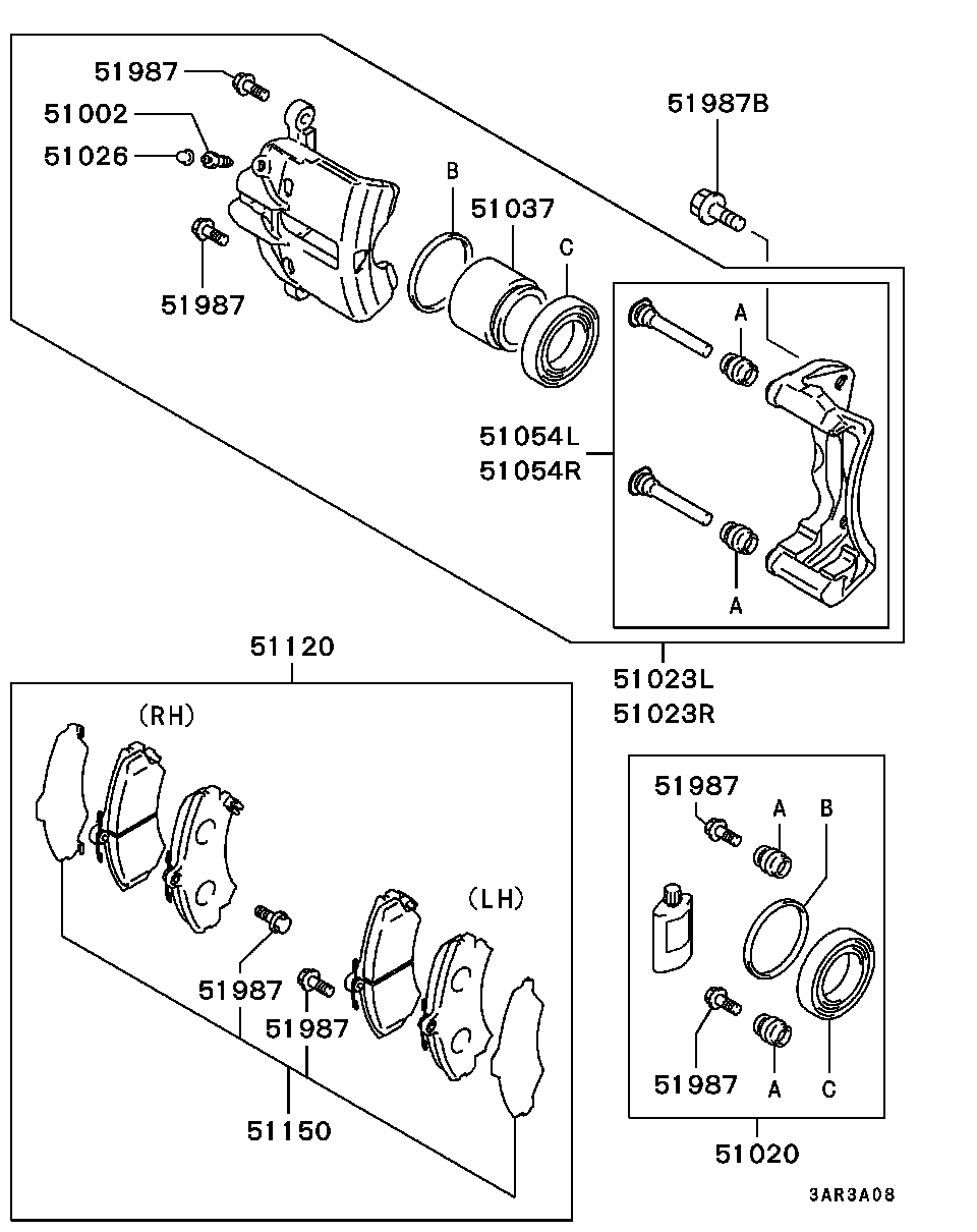 Mitsubishi MR407946 - Brake Pad Set, disc brake onlydrive.pro