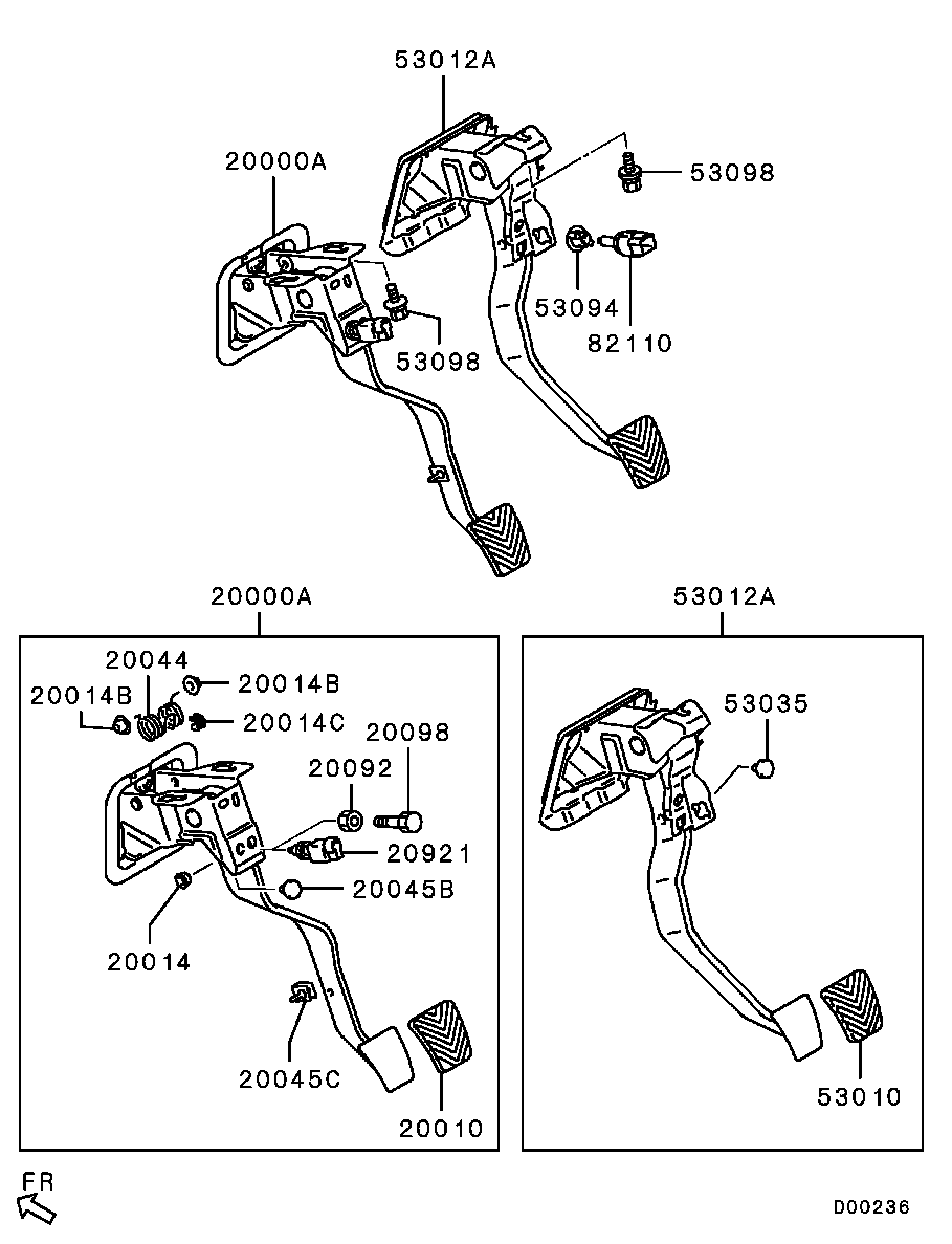 Mitsubishi MN103232 - Stabdžių žibinto jungiklis onlydrive.pro