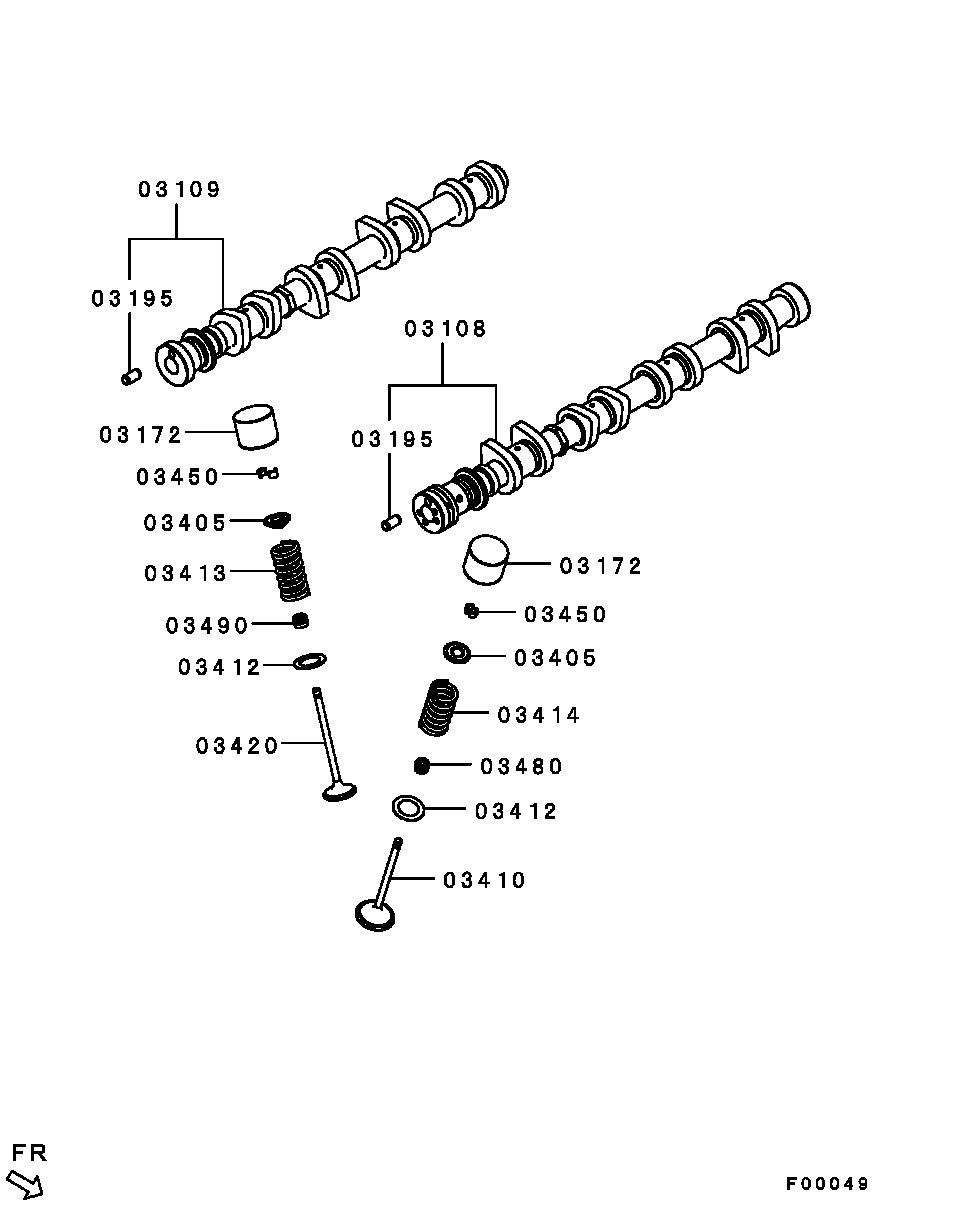 Mitsubishi MR984262 - Уплотнительное кольцо, стержень клапана onlydrive.pro