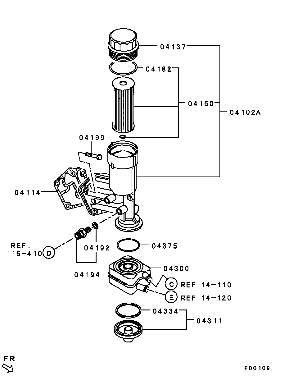 Mitsubishi MN980131 - Eļļas radiators, Motoreļļa onlydrive.pro