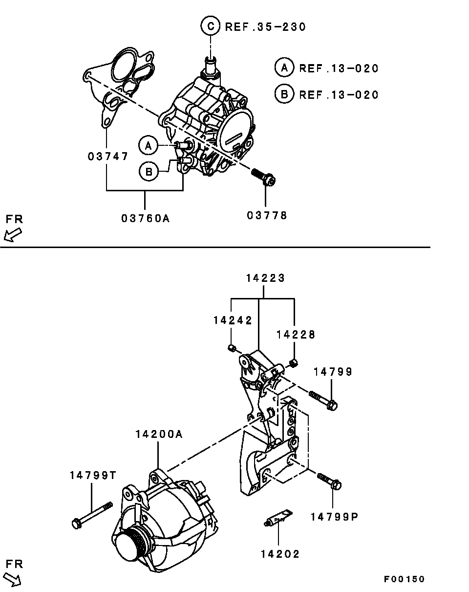 Mitsubishi MN980199 - Gasket, vacuum pump onlydrive.pro