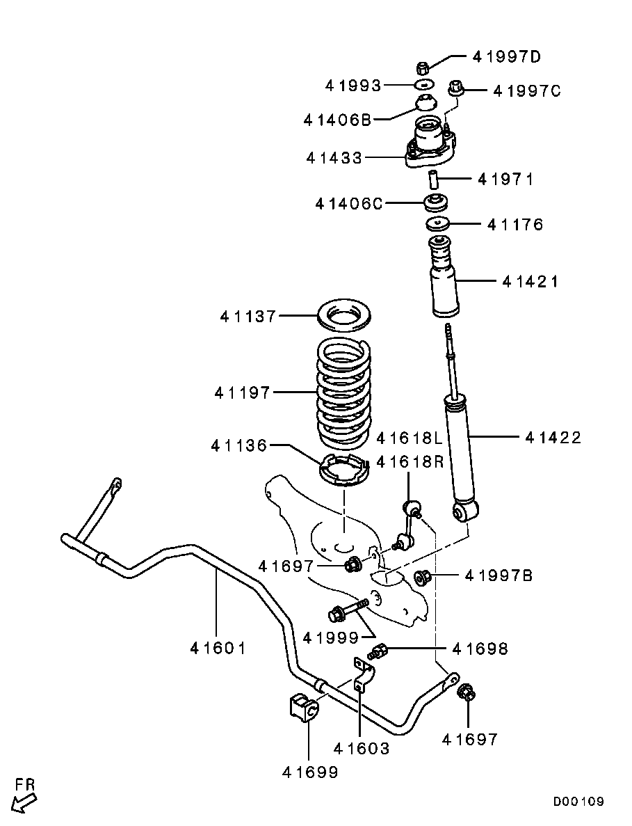 CITROËN MN184194 - Rod / Strut, stabiliser onlydrive.pro