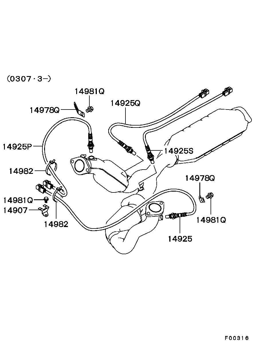 Mitsubishi MR507379 - Lambda zonde onlydrive.pro