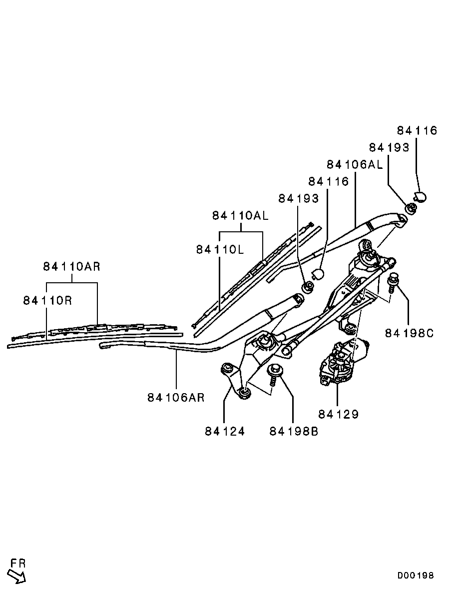 Mitsubishi 8250A218 - Klaasipuhastaja kumm onlydrive.pro