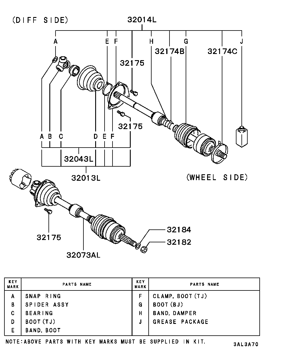 TOYOTA MR911361 - Front axle - front axle drive shaft: 01 pcs. onlydrive.pro