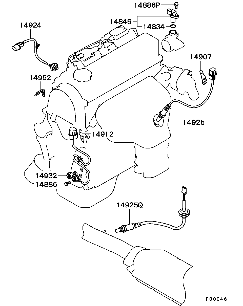 Mitsubishi 1588A020 - Oxygen, Lambda Sensor onlydrive.pro