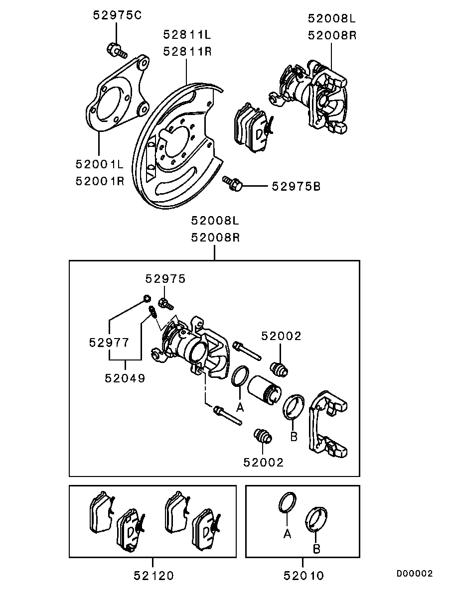 Mitsubishi MR955246 - Brake Caliper onlydrive.pro